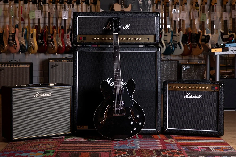 Kozmos KHB-JZ1000-BK Hollow Body Siyah Elektro Gitar