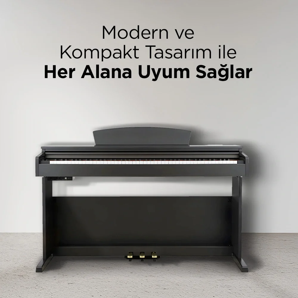 KOZMOS KHP-165RW Gülağacı Dijital Piyano (Tabure&amp; Kulaklık Hediyeli)