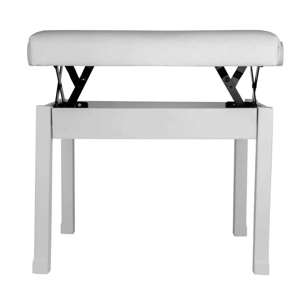 KOZMOS KPB-120WH / Ayarlı Piyano Taburesi (Beyaz)