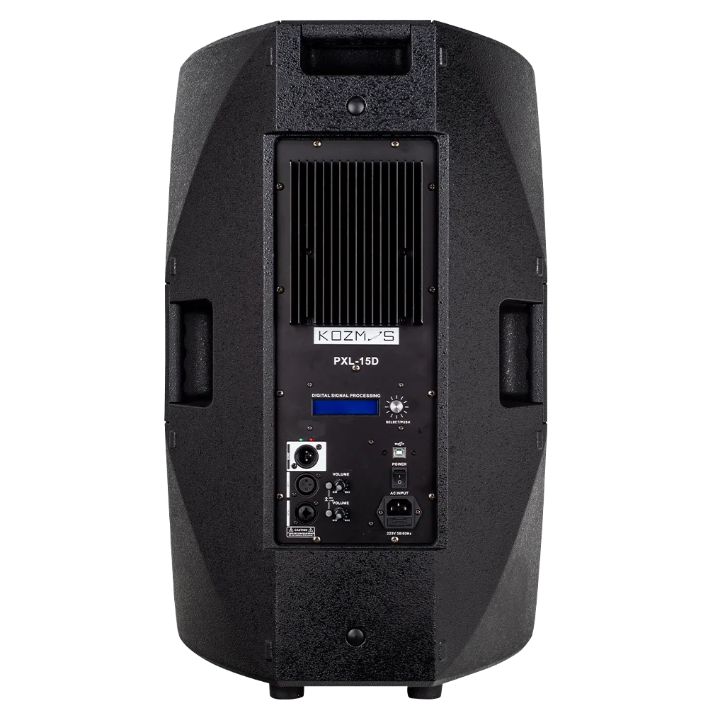 Kozmos PXL-15D / 15" 2 Yollu Hoparlör - USB Slot / LCD Ekran