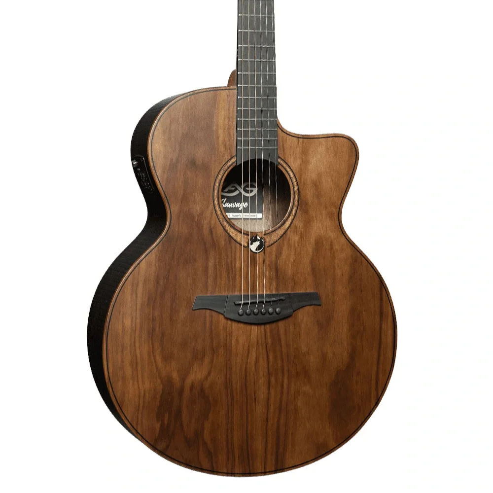 LAG GLA SAUVAGE-JCE Jumbo Elektro Akustik Gitar