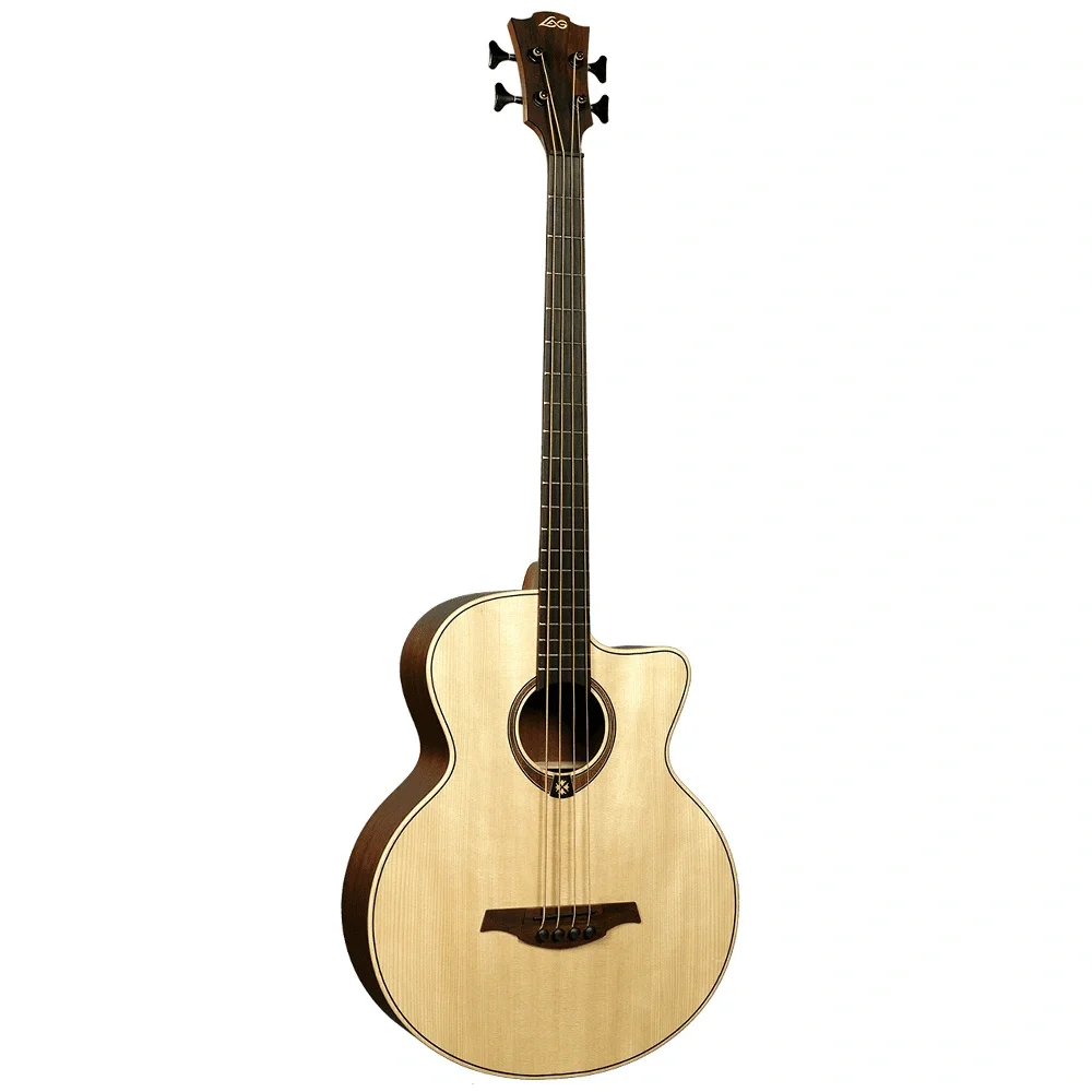 LAG T177BCE Tramontane Bass Cut Elektro Akustik Bas Gitar