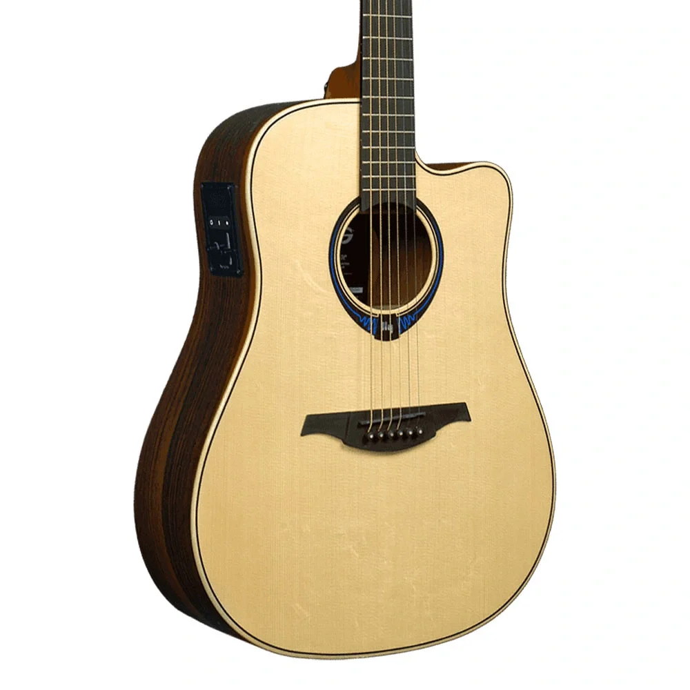 LAG THV30DCE Dreadnought Cutaway Elektro akustik Gitar (Case Dahil)