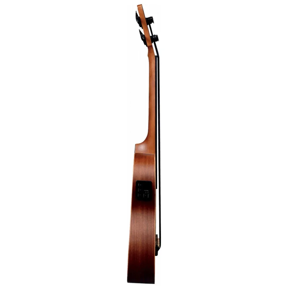 LAG TKB150FCE Tiki Mini Cutaway Natural Elektro Akustik Bas Gitar