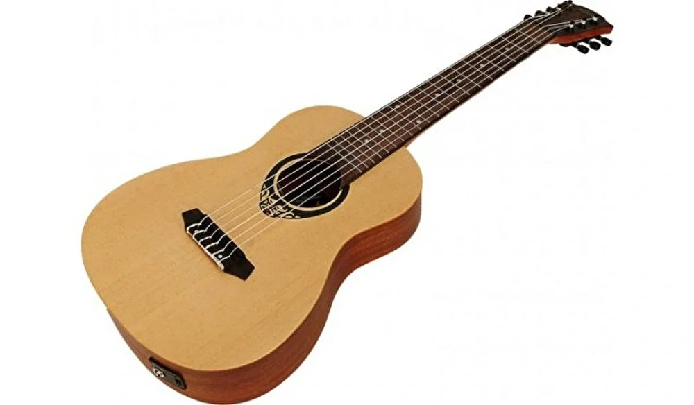 LAG GLU TKT150E Tiki Mini Tenor Natural Elektro Klasik Gitar