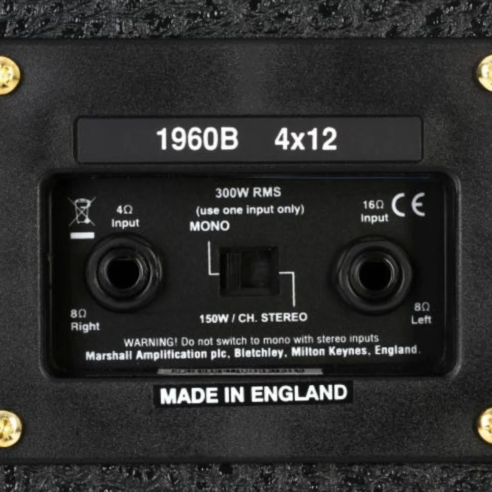 MARSHALL 1960B 4x12” 300W Mono/Stereo Düz Kabin