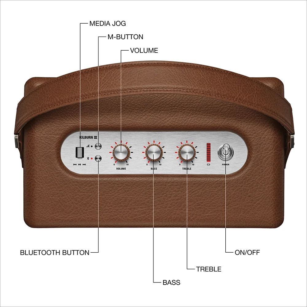 MARSHALL Kilburn III BT Bluetooth Hoparlör (kahverengi)