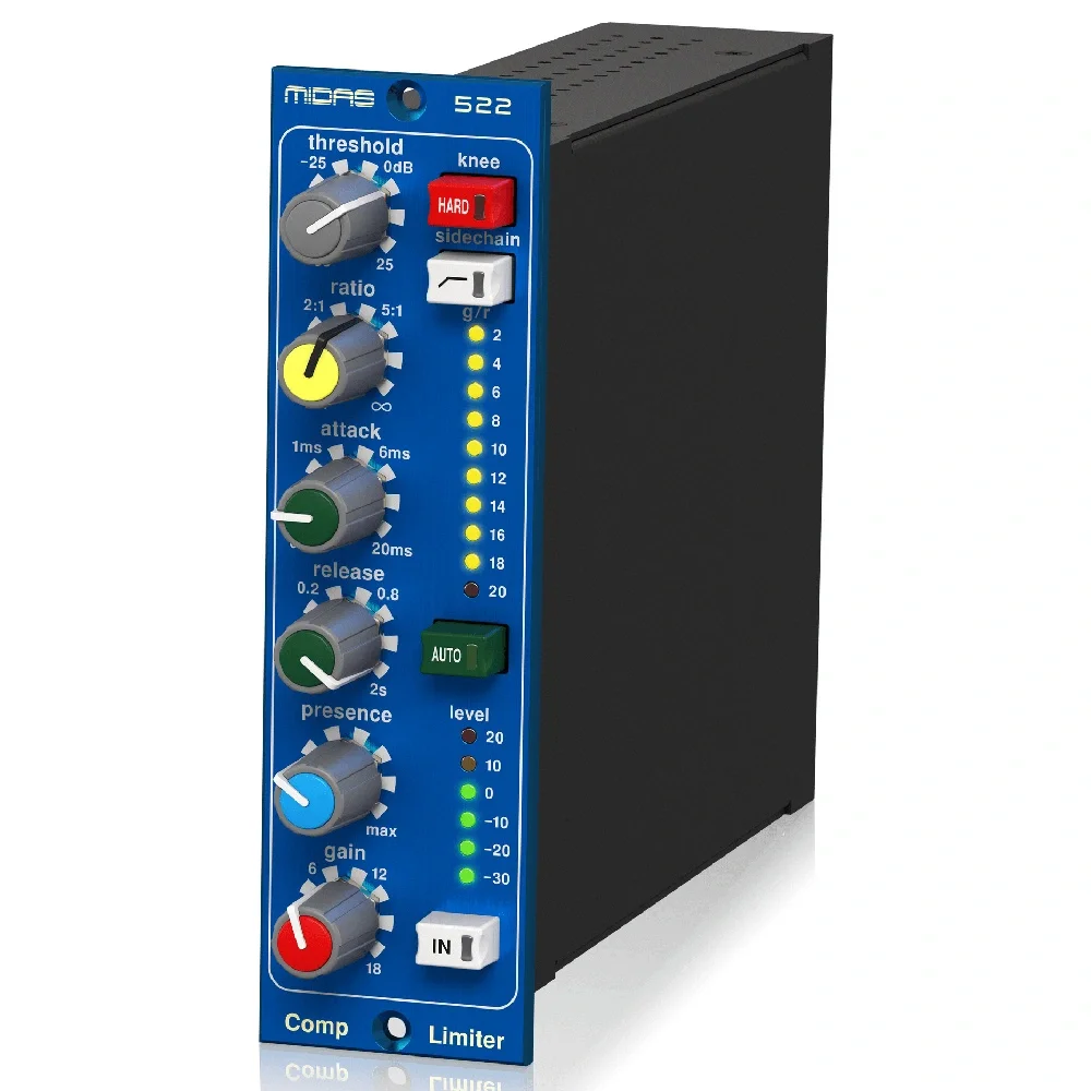 MIDAS COMPRESSOR LIMITER 522 V2 500 Serisi Compressor/Limiter Dinamik Presence Kontrol