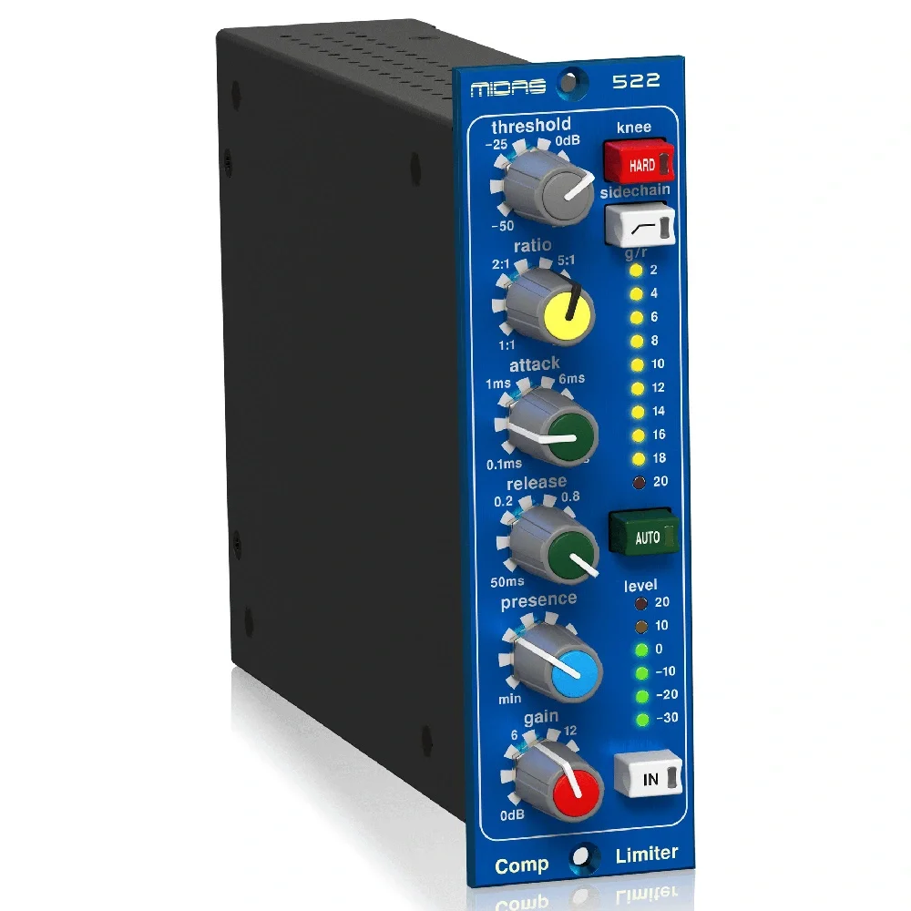 MIDAS COMPRESSOR LIMITER 522 V2 500 Serisi Compressor/Limiter Dinamik Presence Kontrol