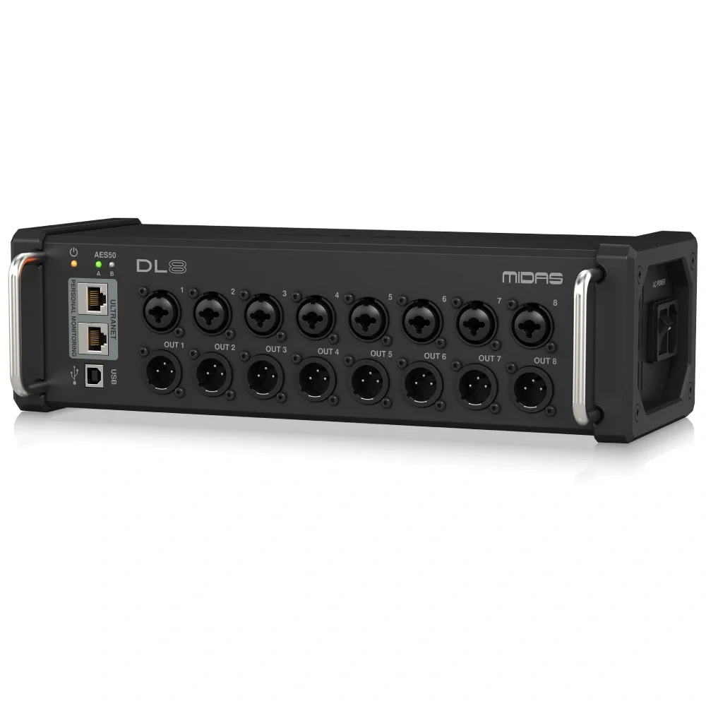 Midas DL8 PoE-Aktif 8 Giriş, 8 Çıkış Dijital Stage Box