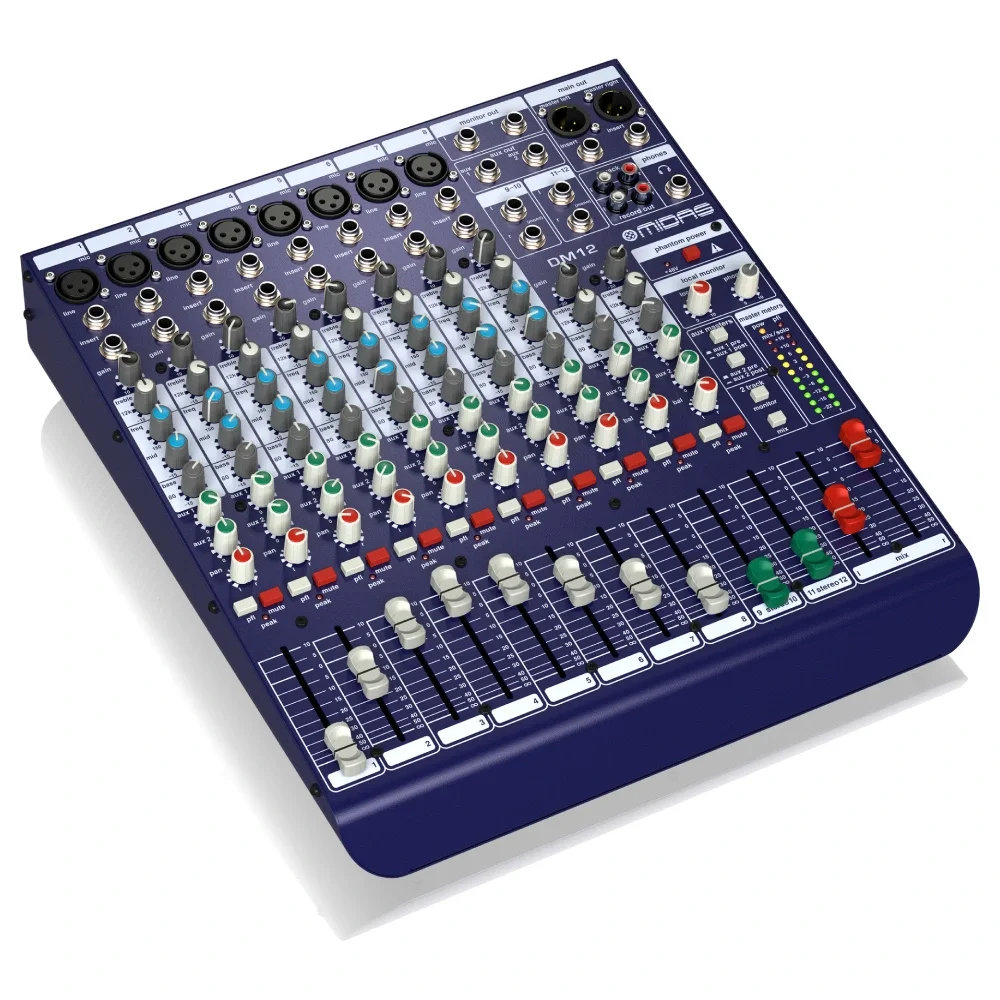 Midas DM12 10 Kanal Analog Stüdyo Mikseri
