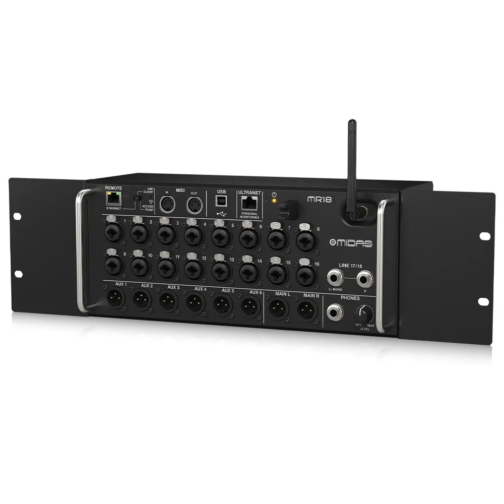 MIDAS MR18 18-kanal Dijital Mikser, Tablet Kontrollü