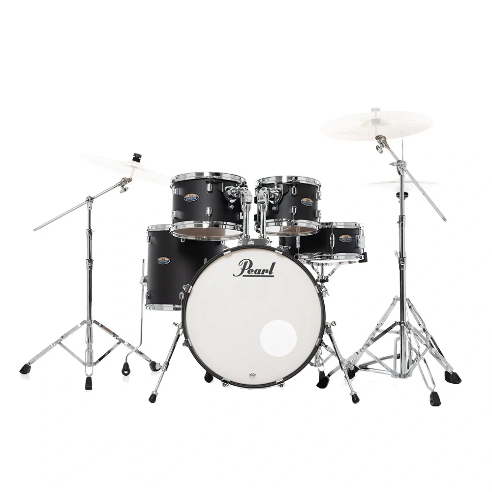PEARL DMP905/C227 Decade Maple Satin Slate Black 5 Parça (20B/10T/12T/14F/14S) HWP-834 Aksam Setli Akustik Davul Seti