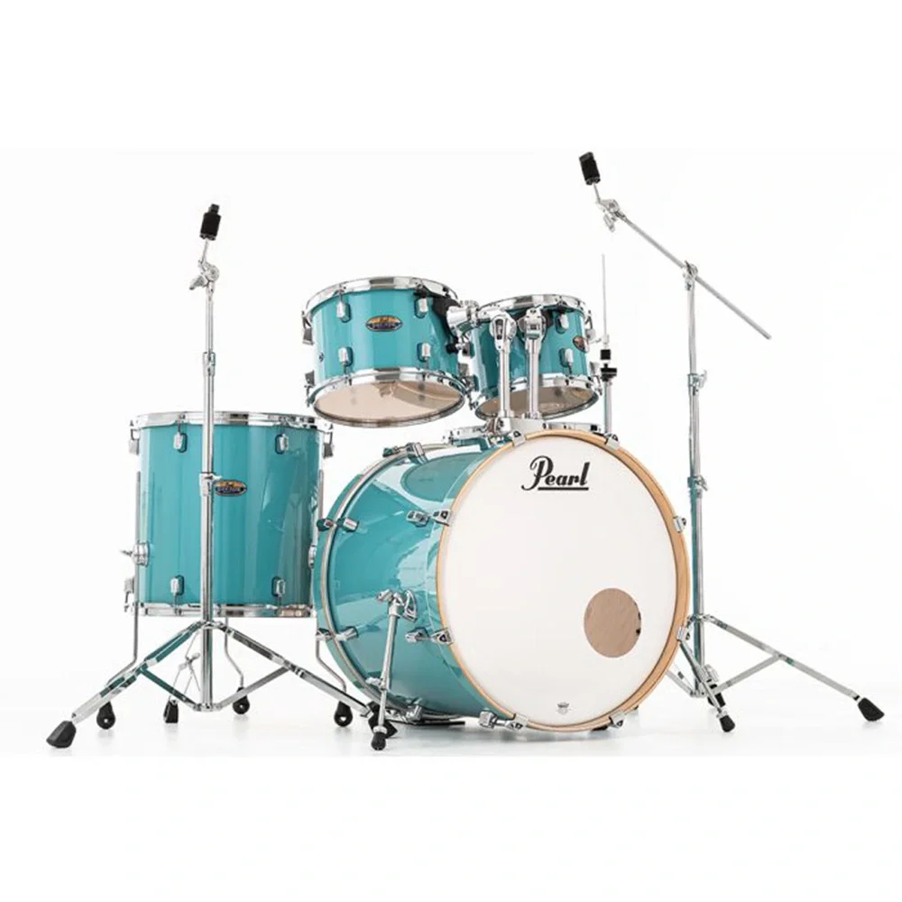 PEARL DMP925S/C884 Decade Maple Ice Mint 5 Parça (22B/10T/12T/16F/14S) Aksamlı Akustiik Davul Seti