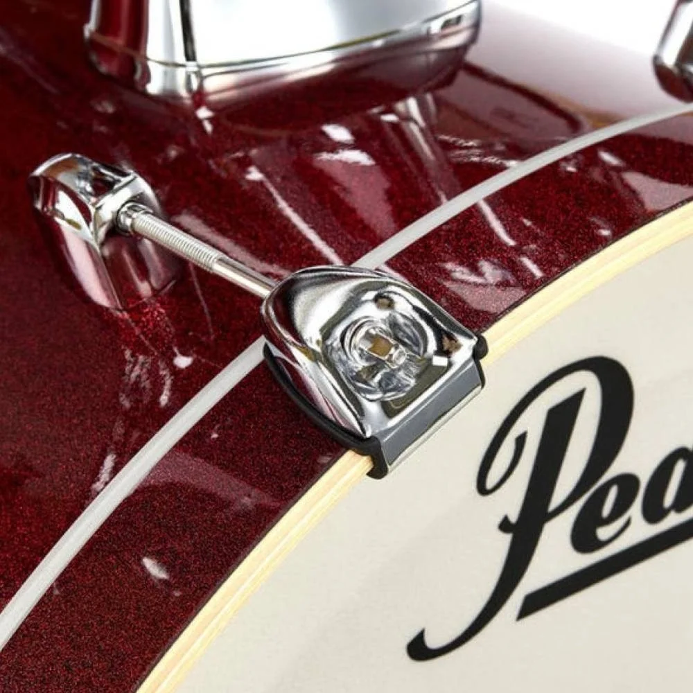 PEARL EXX705NBR/C704 - Export Black Cherry Glitter 5 Parça (20B/10T/12T/14F/14S) Aksamlı&amp; Zilli Akustik Davul Seti