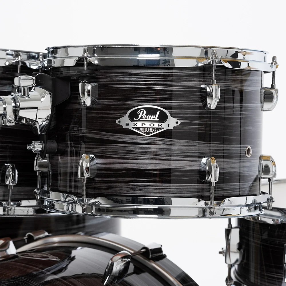 PEARL EXX725SBR/C778 Export EXX Graphite Silver Twist 5 Parça (22B/10T/12T/16F/14S) HWP-834 Aksam Setli ve Sabian SBR Zil Setli Akustik Davul Seti