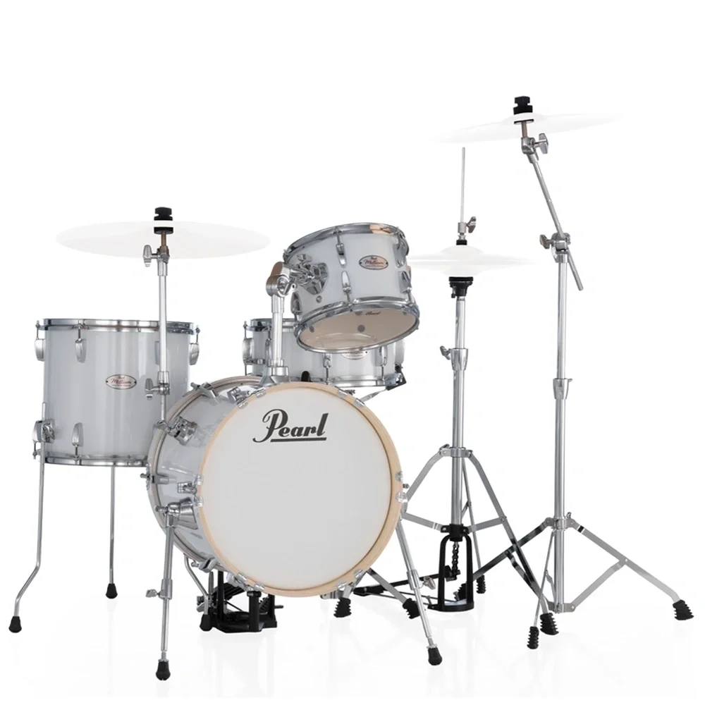 PEARL MT564/C-D33 Midtown Pure White 4 Parça (16B/10T/13F/13S) Aksamlı Akustik Davul Seti