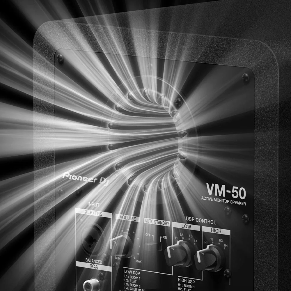 Pioneer VM-50-W 5" Referans Monitörü(Beyaz) (Tek)