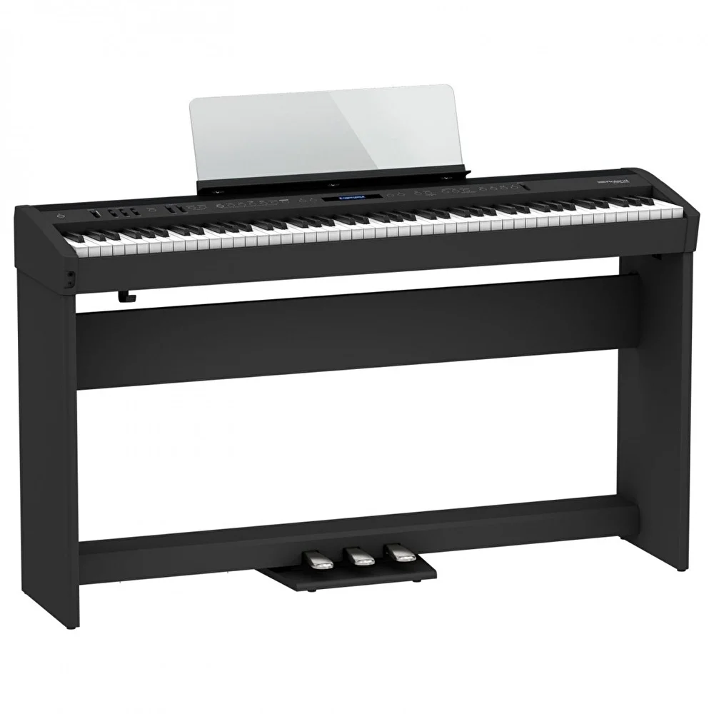 ROLAND FP-60X-BK Siyah Taşınabilir Dijital Piyano (Stand ve Pedal Ünitesi Dahil)