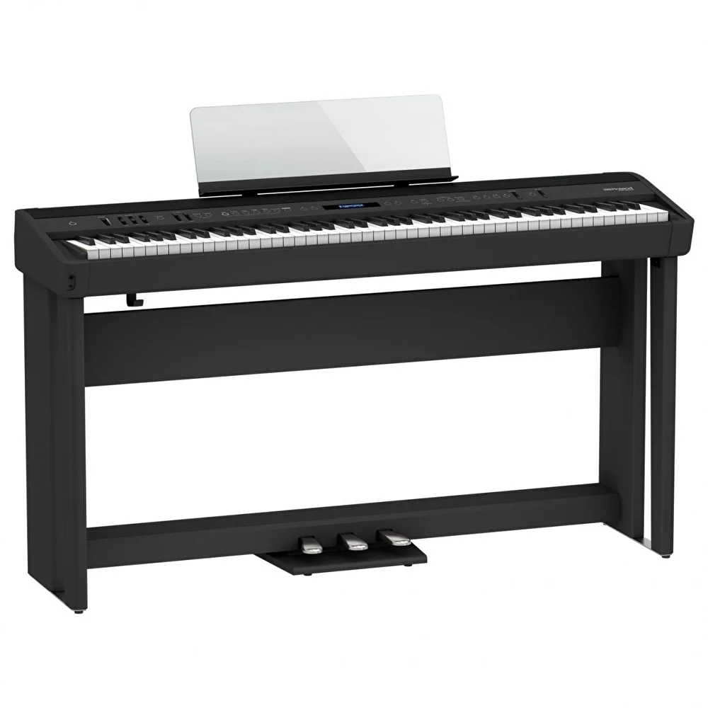 ROLAND FP-90X-BK Siyah Taşınabilir Dijital Piyano (Stand ve Pedal Ünitesi Dahil)