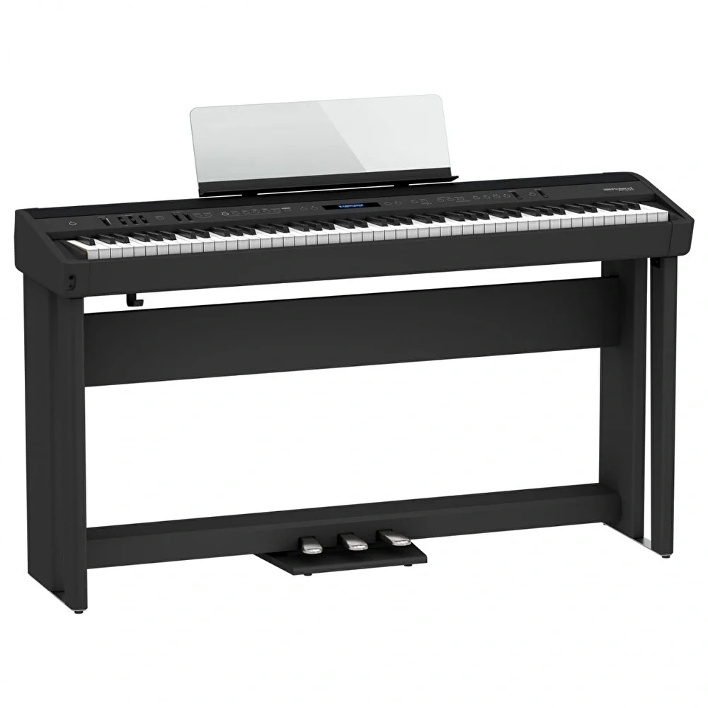 ROLAND FP-90X-BK Siyah Taşınabilir Dijital Piyano (Stand ve Pedal Ünitesi Dahil)