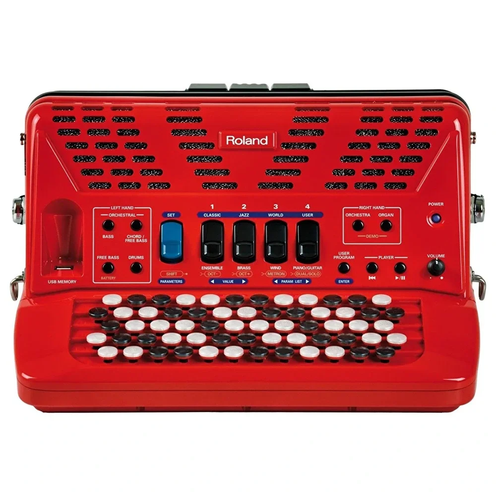 ROLAND FR-1XB RD V-Accordion - Butonlu Dijital Akordiyon (Kırmızı)