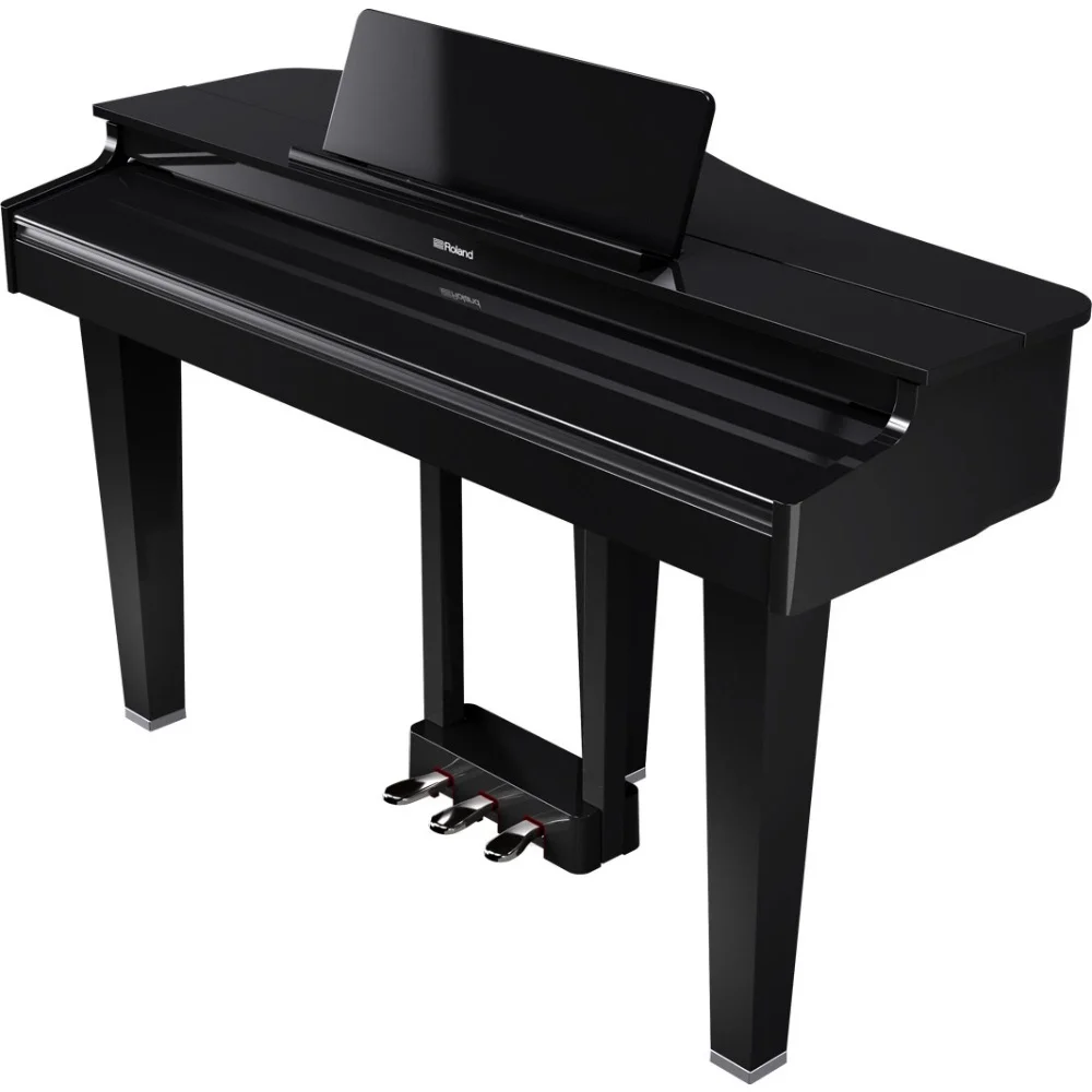ROLAND GP-3-PE Parlak Siyah Mini Kuyruklu Dijital Piyano