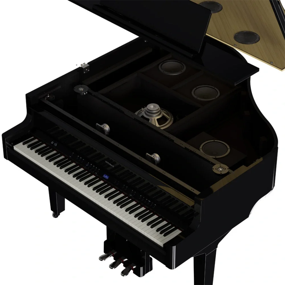 ROLAND GP-9-PE Parlak Siyah Kuyruklu Dijital Piyano