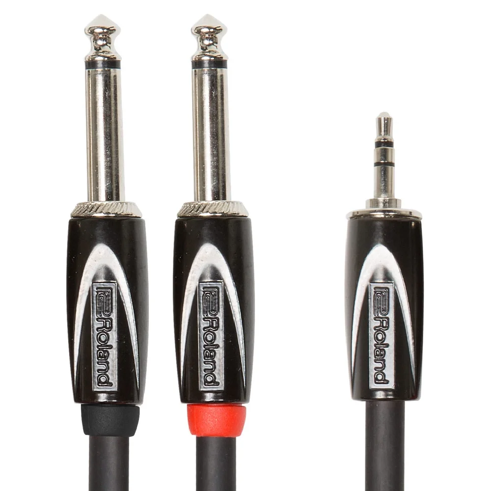 ROLAND RCC-10-3528V2 3M 3.5mm to 6.3 mm. Mono çivi Jack aux kablo