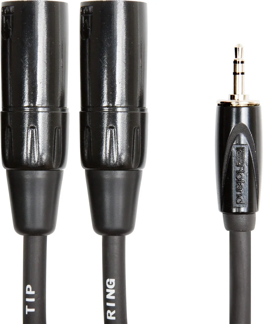 ROLAND RCC-10-352XM 3.5mm Stereo to 2-XLR Erkek Kablo 3-metre