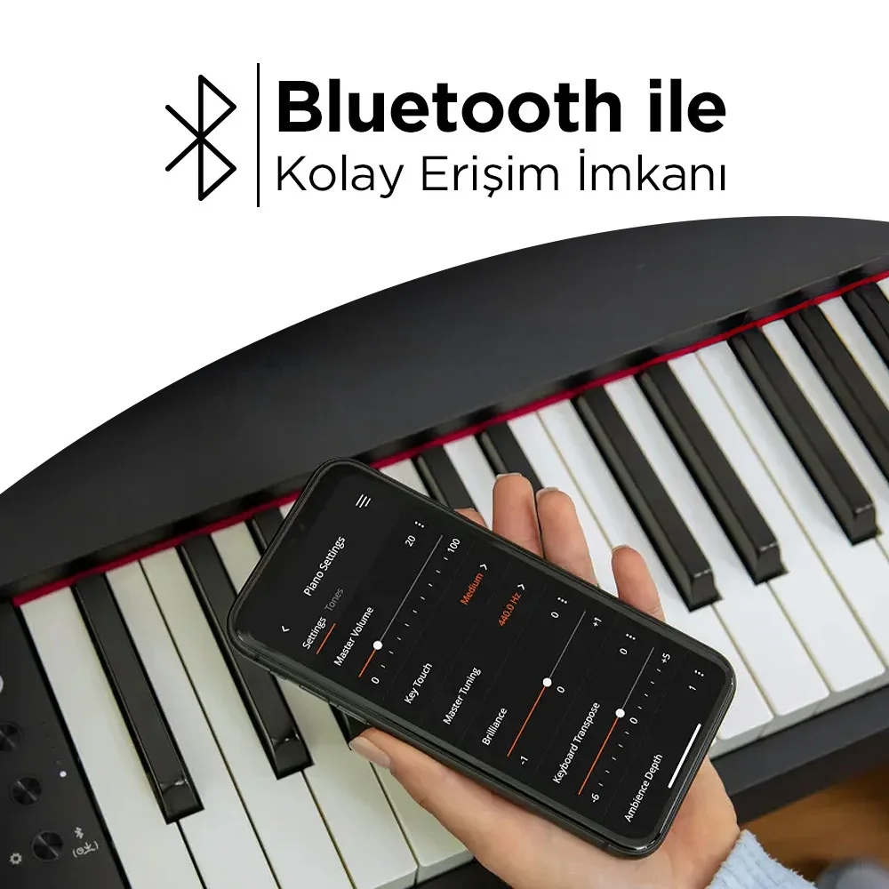 Roland RP107-BKX Dijital Piyano – Siyah (Tabure &amp; Kulaklık Hediyeli) **