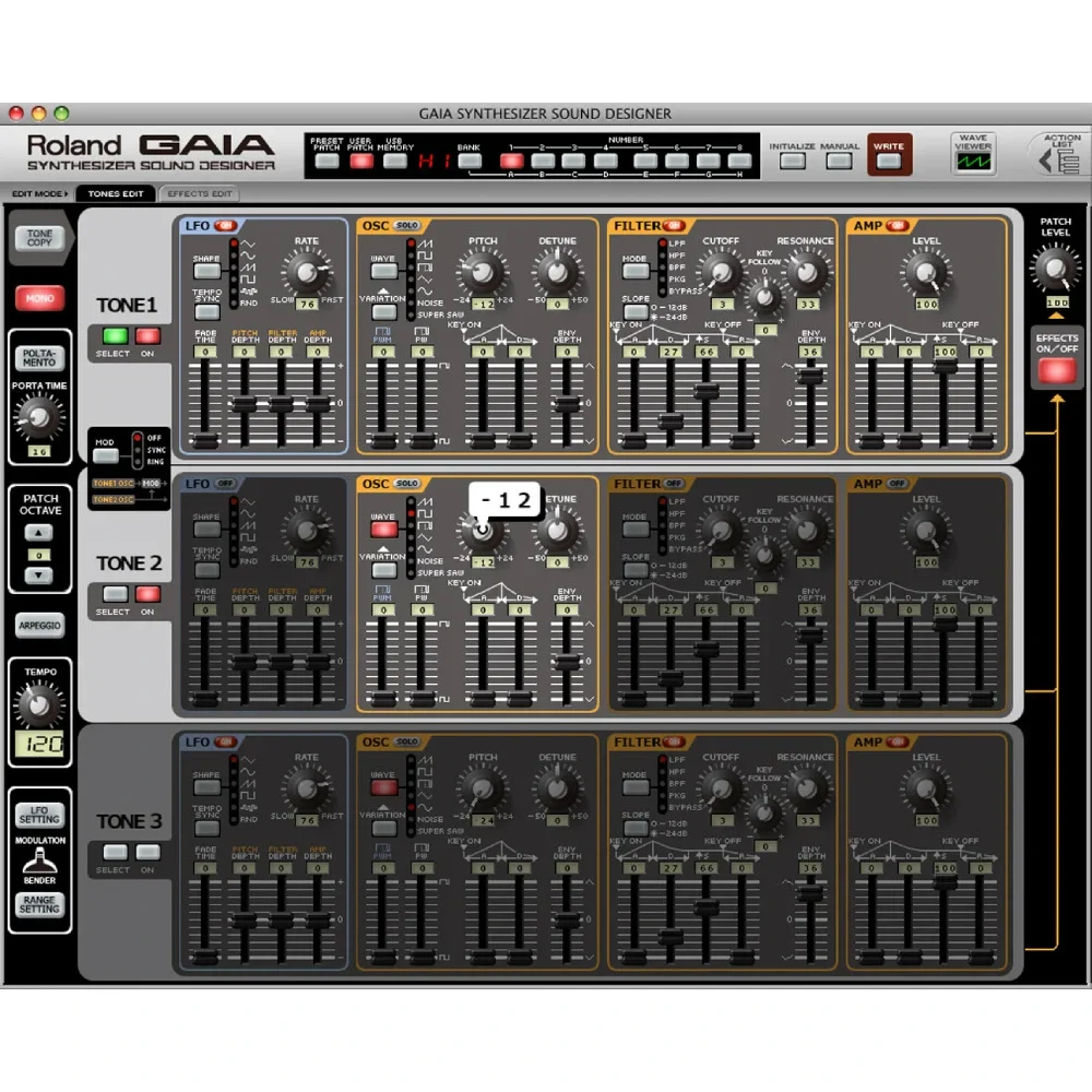 ROLAND SD-SH01 GAIA SOUND DESIGNER Synthesizer Yazılımı (CD)