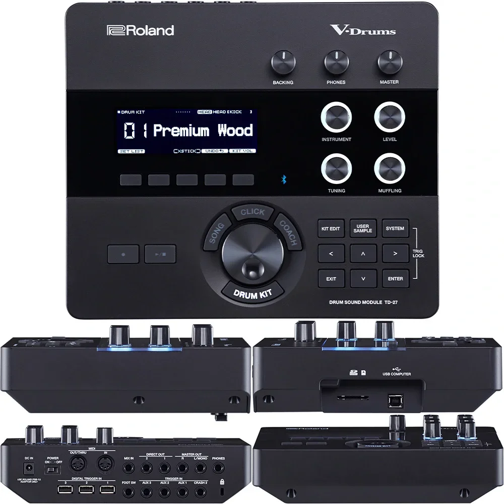 ROLAND VAD504 V-Drums Acoustic Design Elektronik Davul Seti