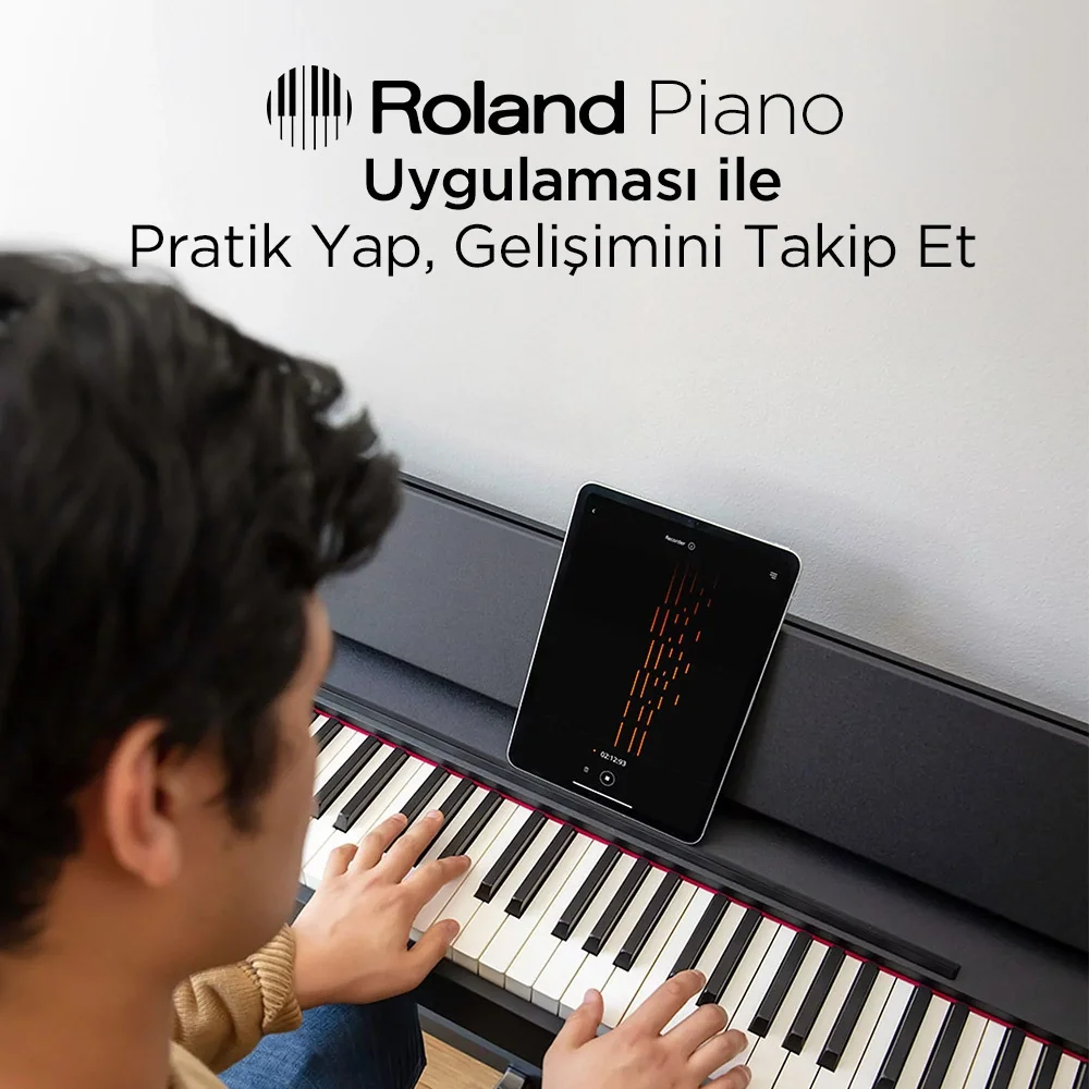 Roland RP107-BKX Dijital Piyano – Siyah (Tabure &amp; Kulaklık Hediyeli) **