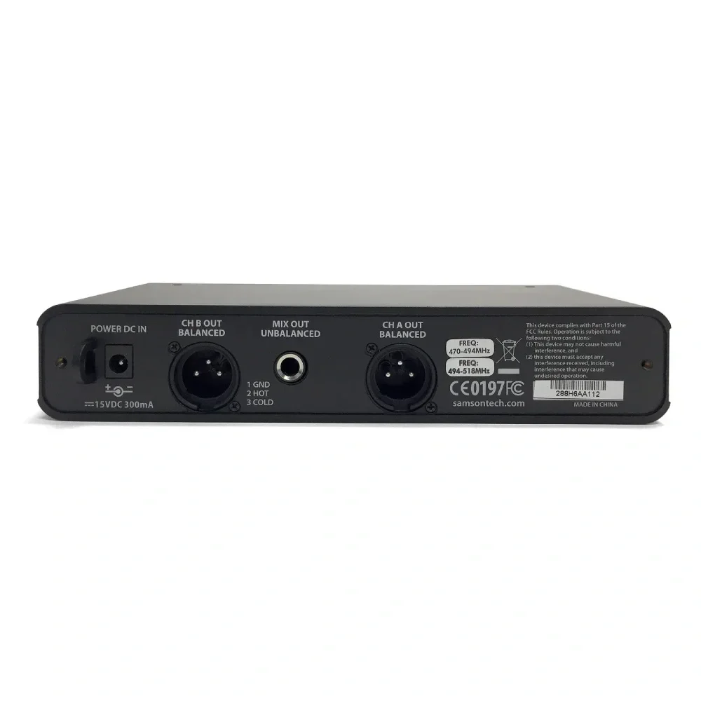 SAMSON SWC288HQ6 CR288 Kablosuz Mikrofon Sistem(518-566 MHz)