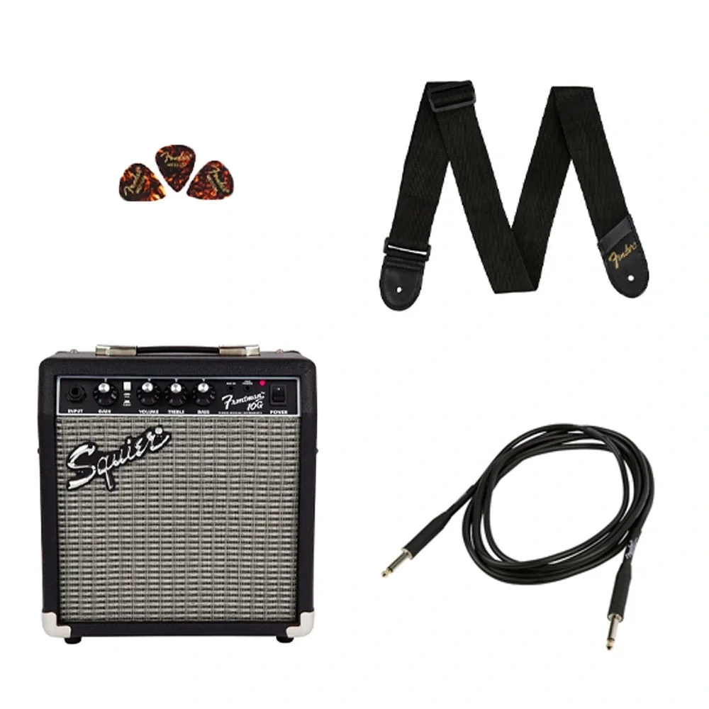 Squier Sonic Stratocaster 2 Ton Sunburst Frontman 10G Amfi Elektro Gitar Seti