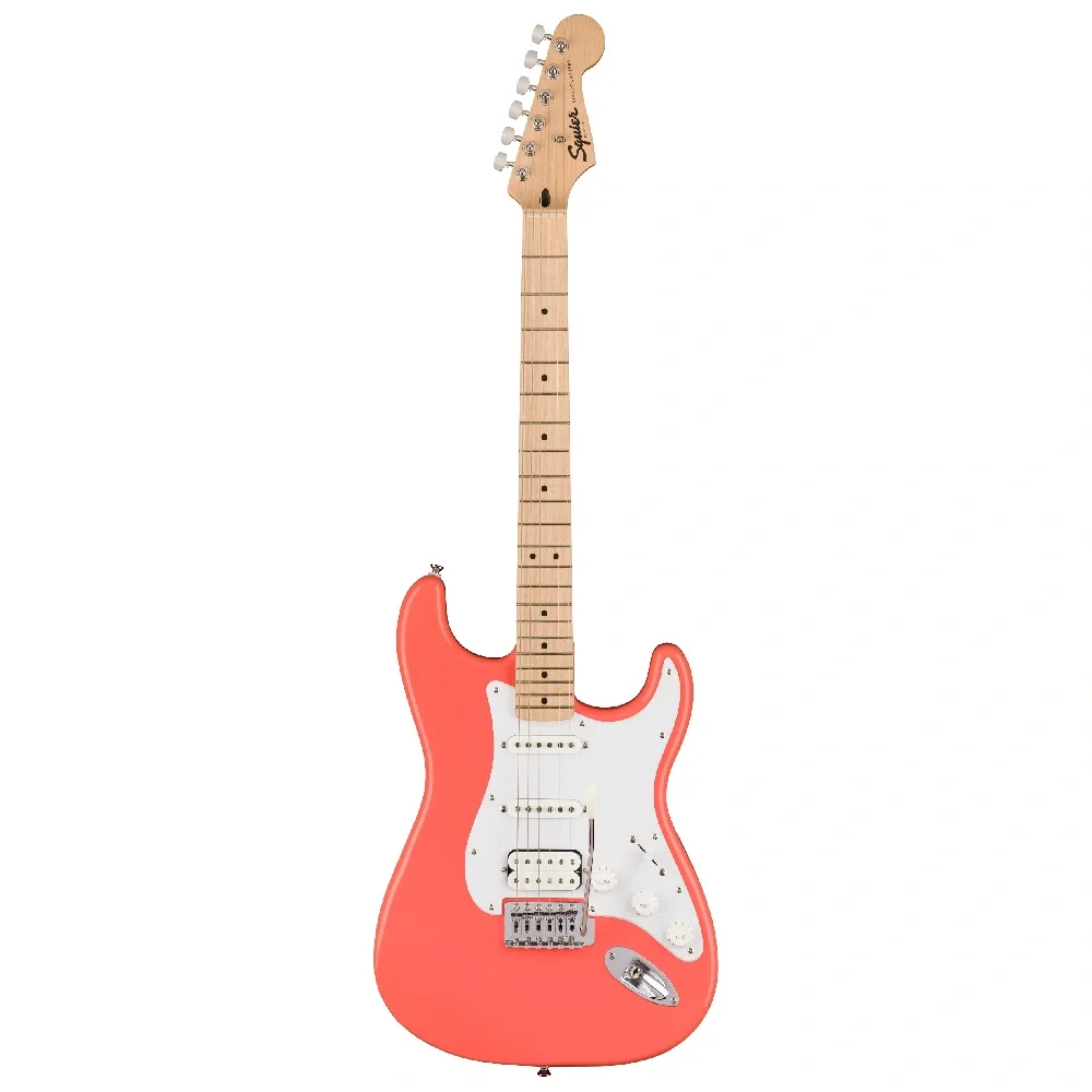 Squier Sonic Stratocaster HSS Akçaağaç Tahitian Coral Elektro Gitar