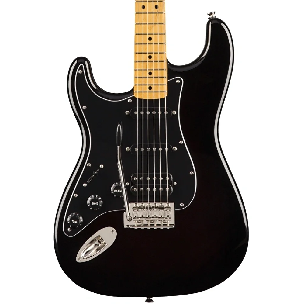 Squier Classic Vibe 70s Stratocaster HSS Solak Akcaagac Klavye Black Solak Elektro Gitar