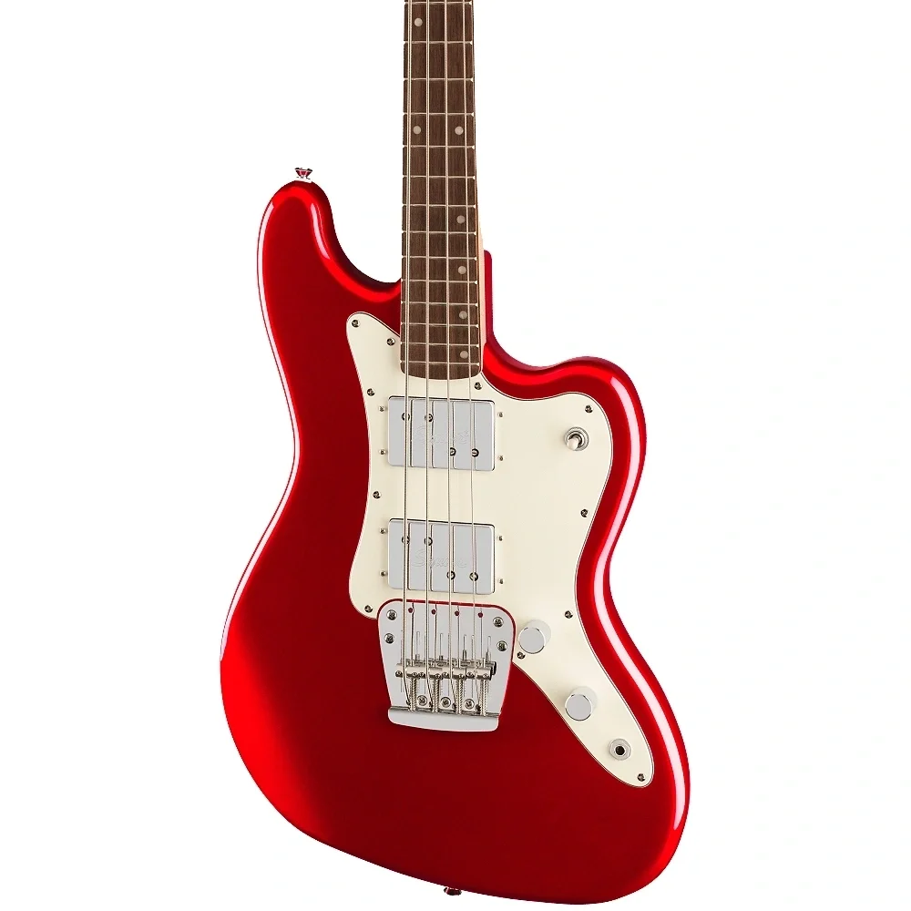 Squier LTD Paranormal Rascal Bass HH Laurel Klavye PPG Candy Apple Red Bas Gitar
