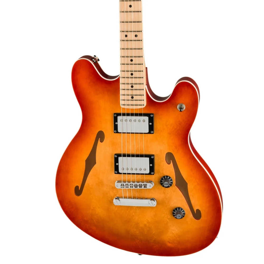 Squier Affinity Starcaster Deluxe Akçaağaç Klavye Sienna Sunburst Elektro Gitar