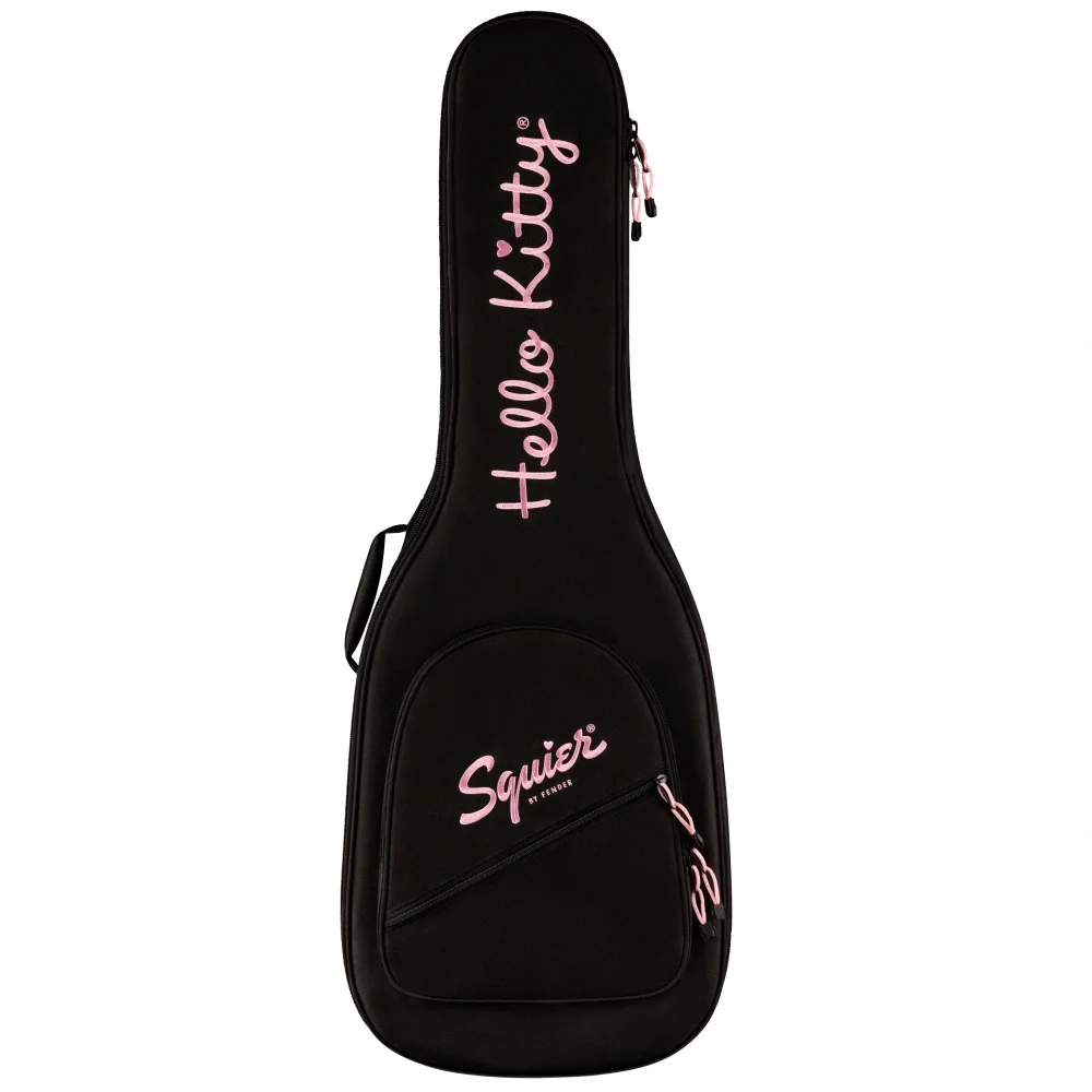 SQUIER x Hello Kitty White Stratocaster w/Bag Elektro Gitar