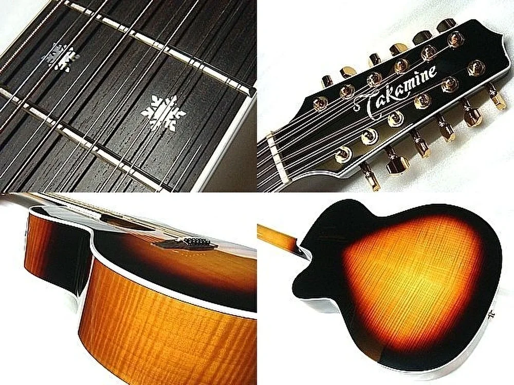 TAKAMINE P6JC-12 BSB SERIES 6 12 Telli Elektro Akustik Gitar