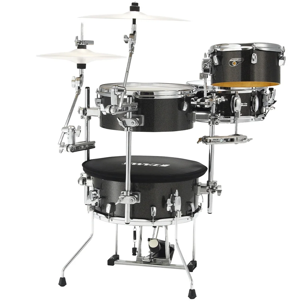 TAMA CJB46C-MGD - Cocktail-JAM Midnight Gold Sparkle 4 Parça (16B/10T/14F/12S) Aksamlı&amp; Çantalı Kompakt Akustik Davul Seti