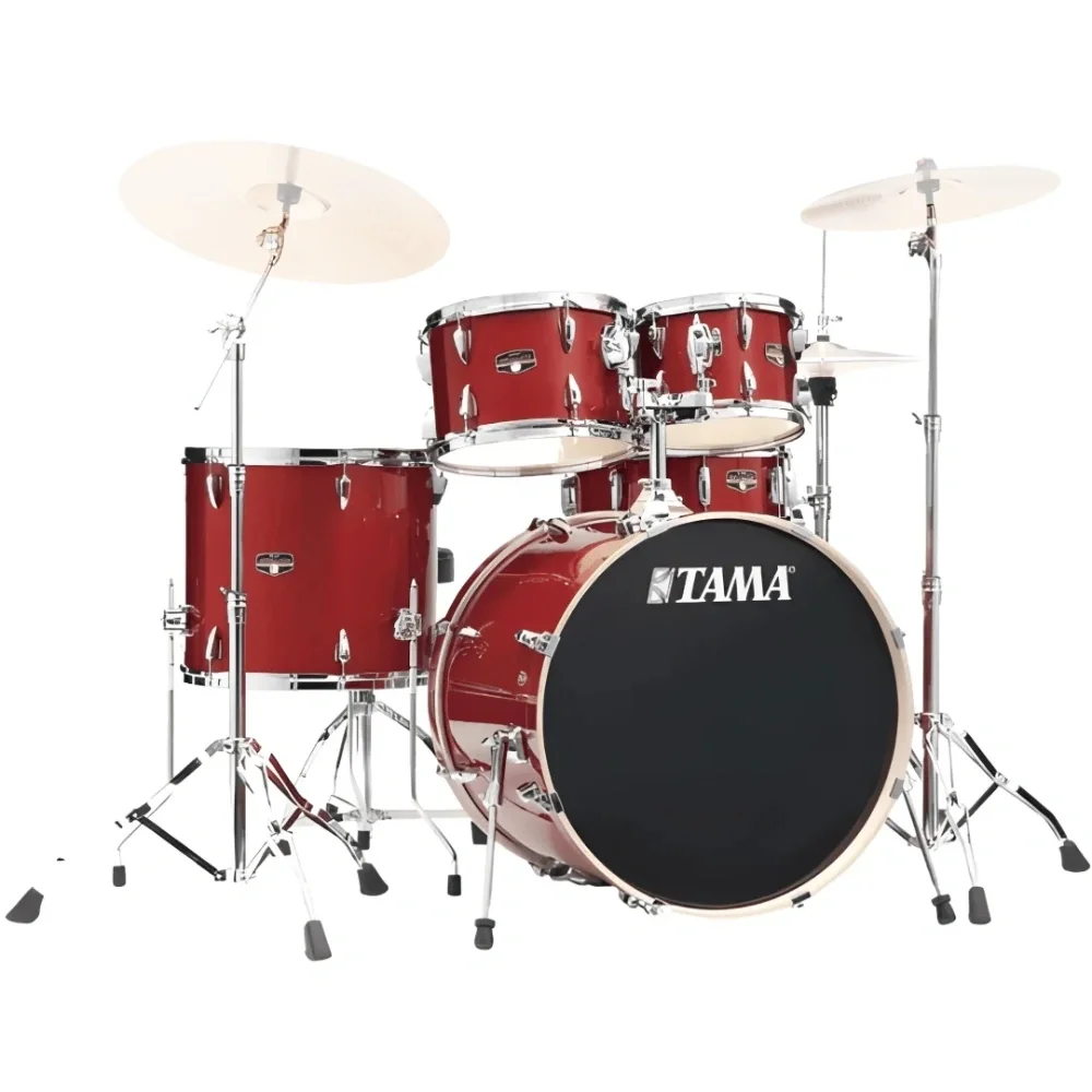 TAMA IP52H6W-BRM - Imperialstar Burnt Red Mist 5 Parça (22B/10T/12T/16F/14S) Aksamlı Akustik Davul Seti