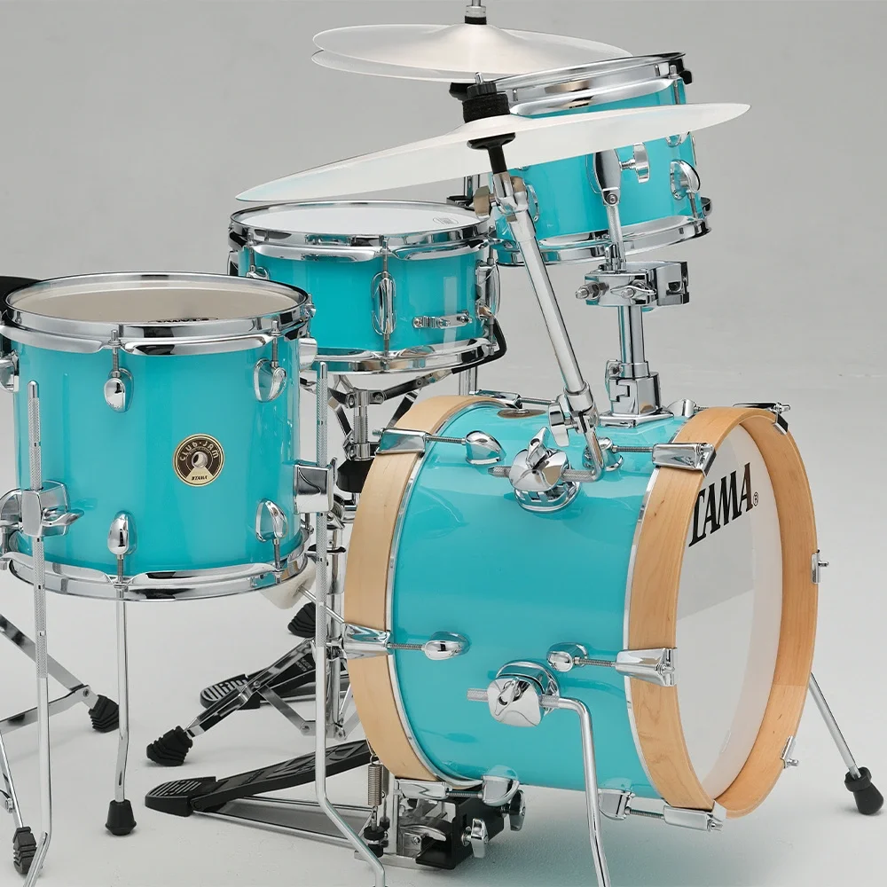 TAMA LJK44H4-AQB - Club-JAM Flyer 4 Parça (14B/8T/10F/10S) Aksamlı Akustik Davul Seti
