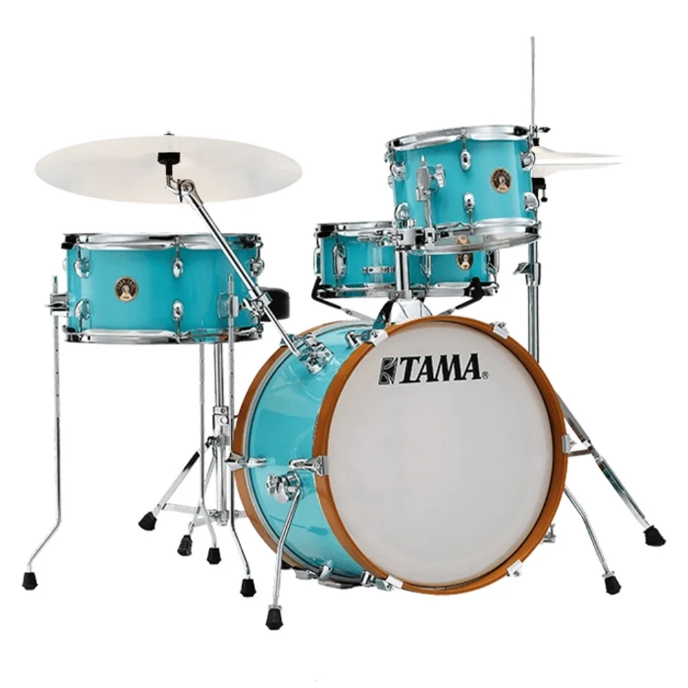 TAMA LJK48H4-AQB  Club-Jam Aqua Blue 4 Parça (18B/10T/14F/13S) Aksamlı Akustik Davul Seti