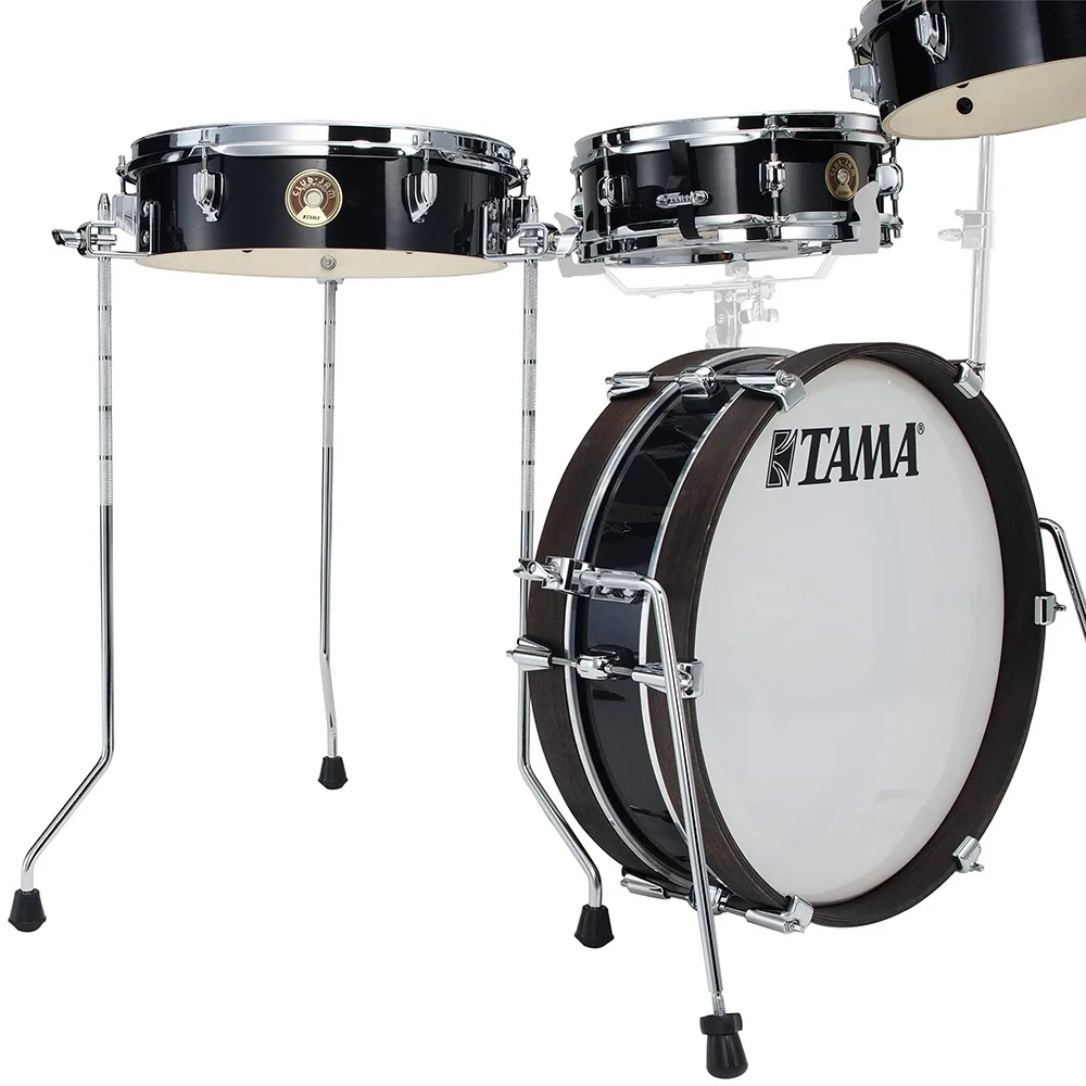 TAMA LJK48P-HBK Club-JAM Pancake Hairline Black 4 Parça (18B/10T/13F/12S) Akustik Davul Seti