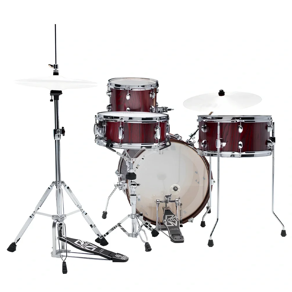 TAMA LJL48H4-SBE Club JAM Satin Burgundy Elm 4 Parça (18B/10T/14F/13S) Aksamlı Akustik Davul Seti