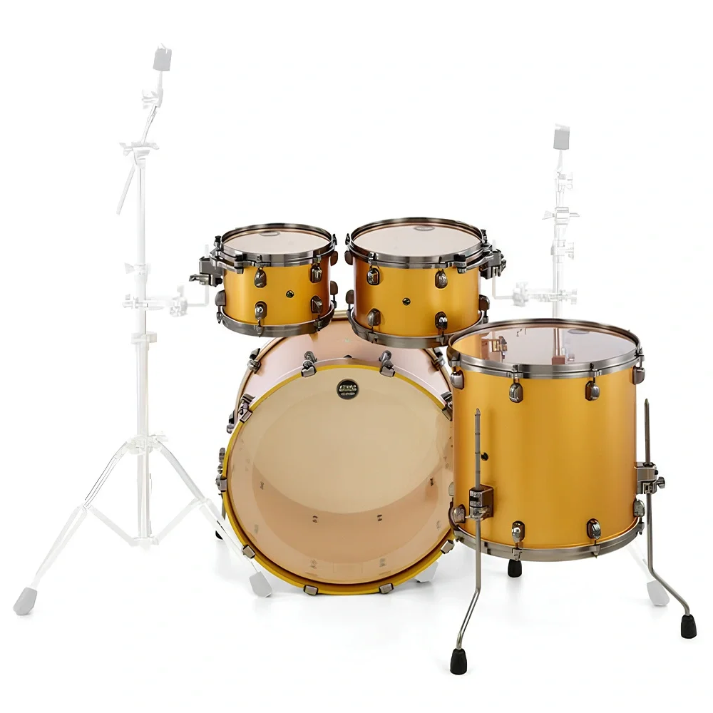 TAMA MA42TZUS-SAM Starclassic Maple Satin Aztec Gold Metallic 4 Parça (22B/10T/12T/16F) Akustik Davul Seti
