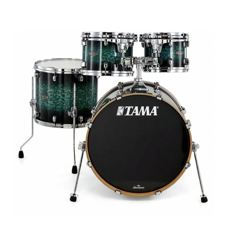 Tama MBS42S-MSL Starclassic Performer Molten Steel Blue Burst 4 Parça (22B/10T/12T/16F) Akustik Davul Seti